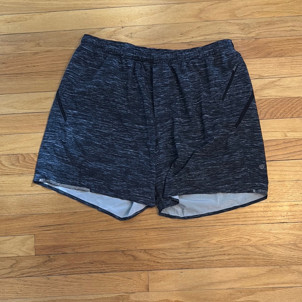 Men's Black Lululemon Fast and Free Shorts